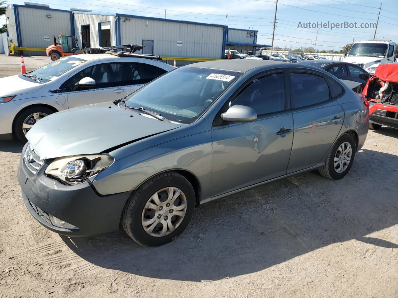 2010 Hyundai Elantra Blue Gray vin: KMHDU4AD6AU030351