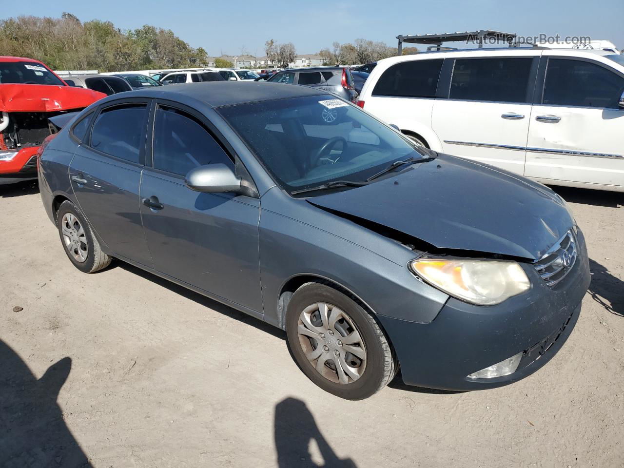 2010 Hyundai Elantra Blue Gray vin: KMHDU4AD6AU030351