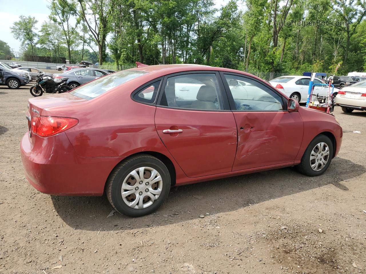 2010 Hyundai Elantra Blue Red vin: KMHDU4AD6AU082384