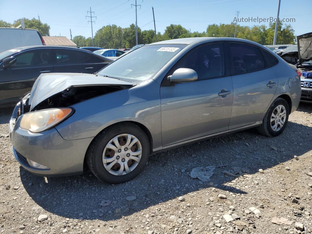 2010 Hyundai Elantra Blue Gray vin: KMHDU4AD6AU116730