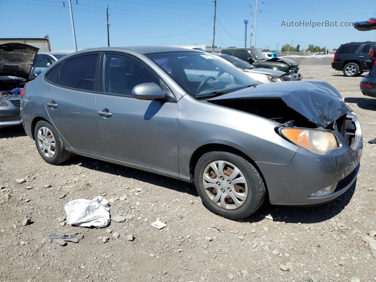 2010 Hyundai Elantra Blue Gray vin: KMHDU4AD6AU116730