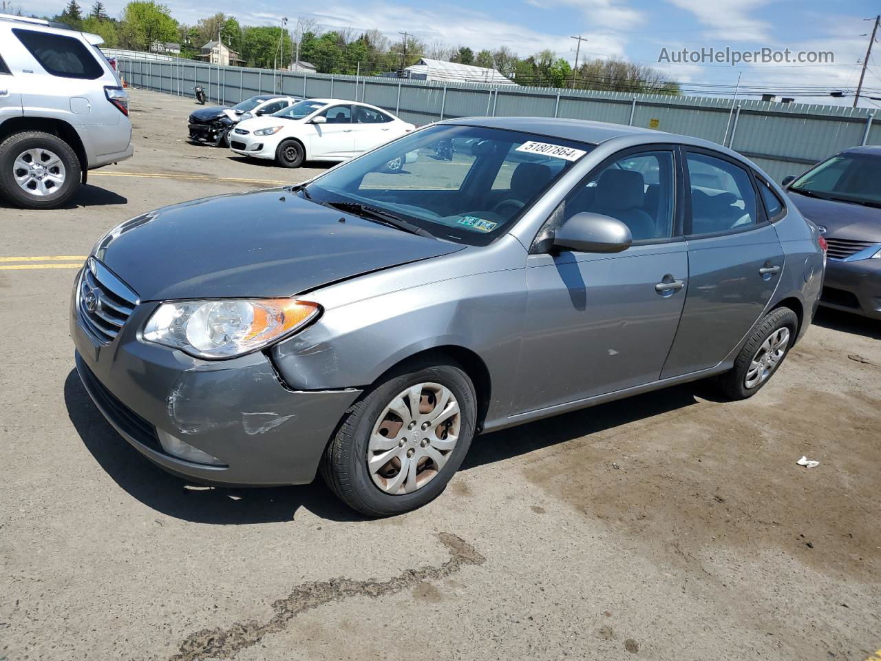 2010 Hyundai Elantra Blue Gray vin: KMHDU4AD6AU158282