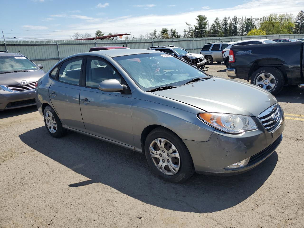 2010 Hyundai Elantra Blue Gray vin: KMHDU4AD6AU158282