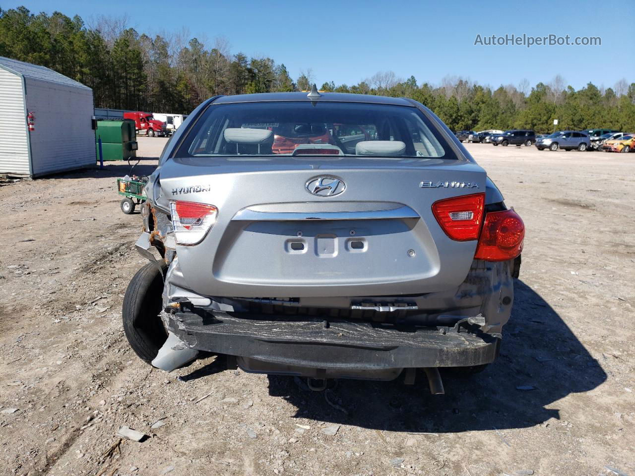 2010 Hyundai Elantra Blue Gray vin: KMHDU4AD6AU175132