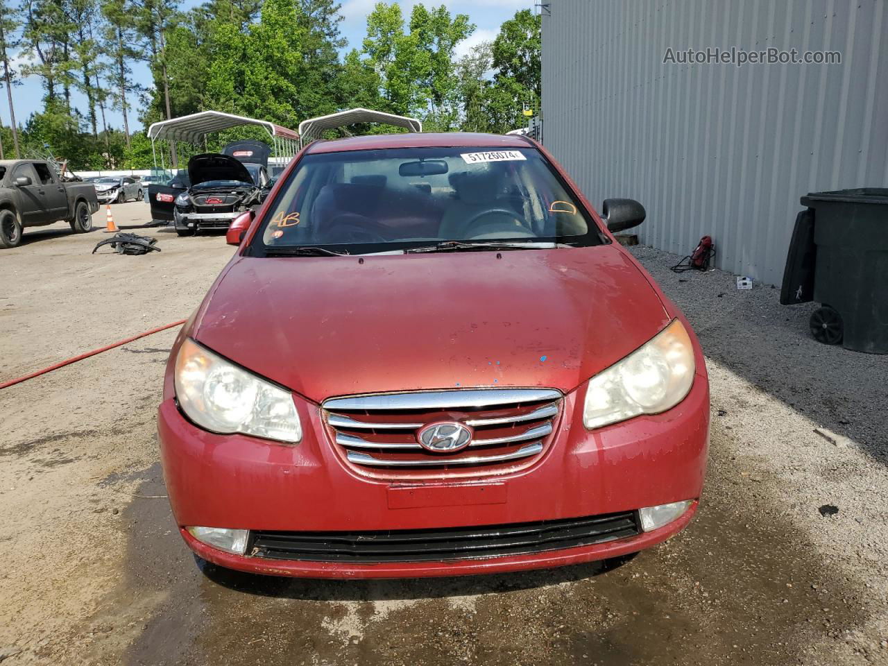 2010 Hyundai Elantra Blue Красный vin: KMHDU4AD6AU842488