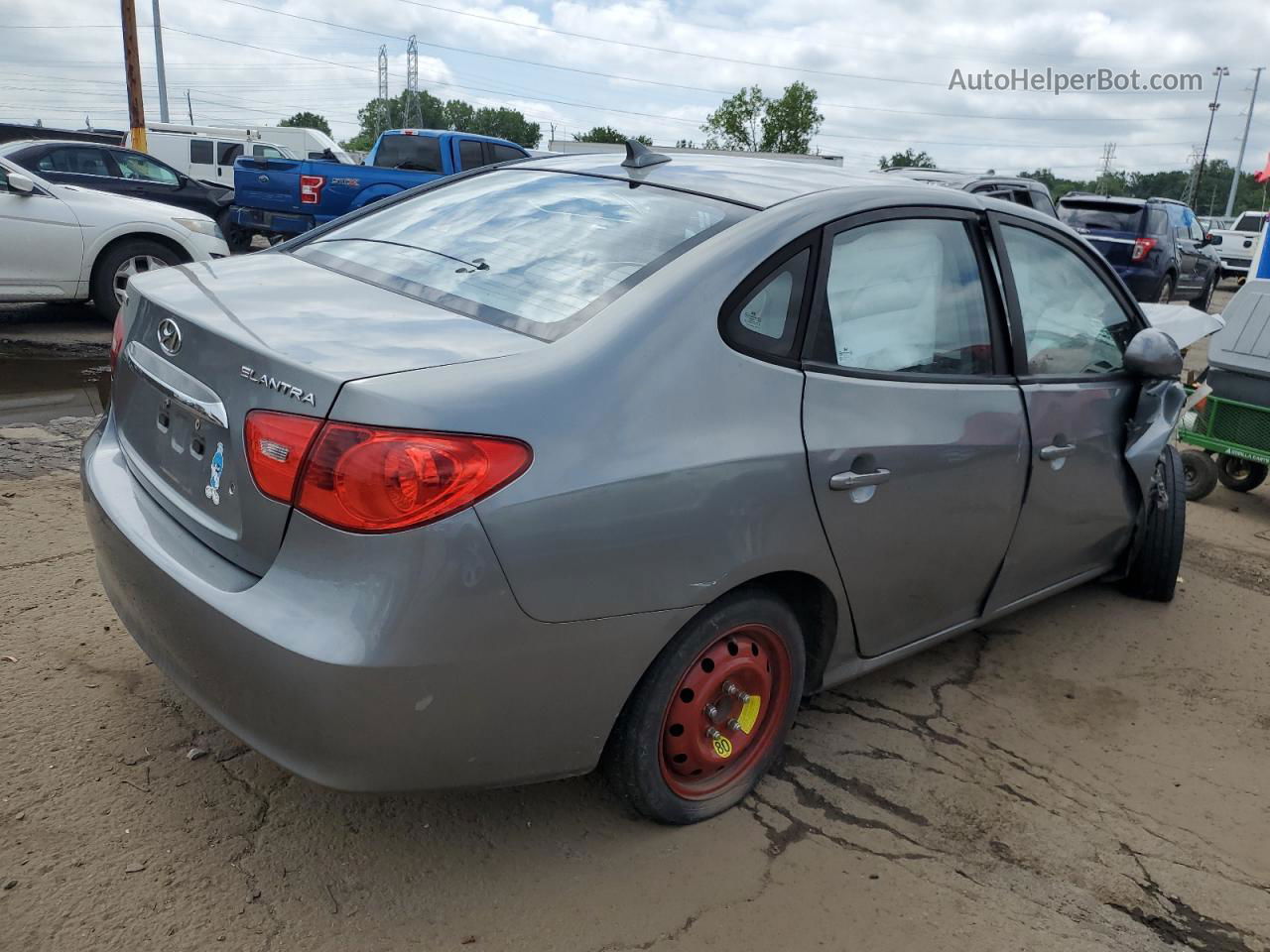 2010 Hyundai Elantra Blue Silver vin: KMHDU4AD7AU079140