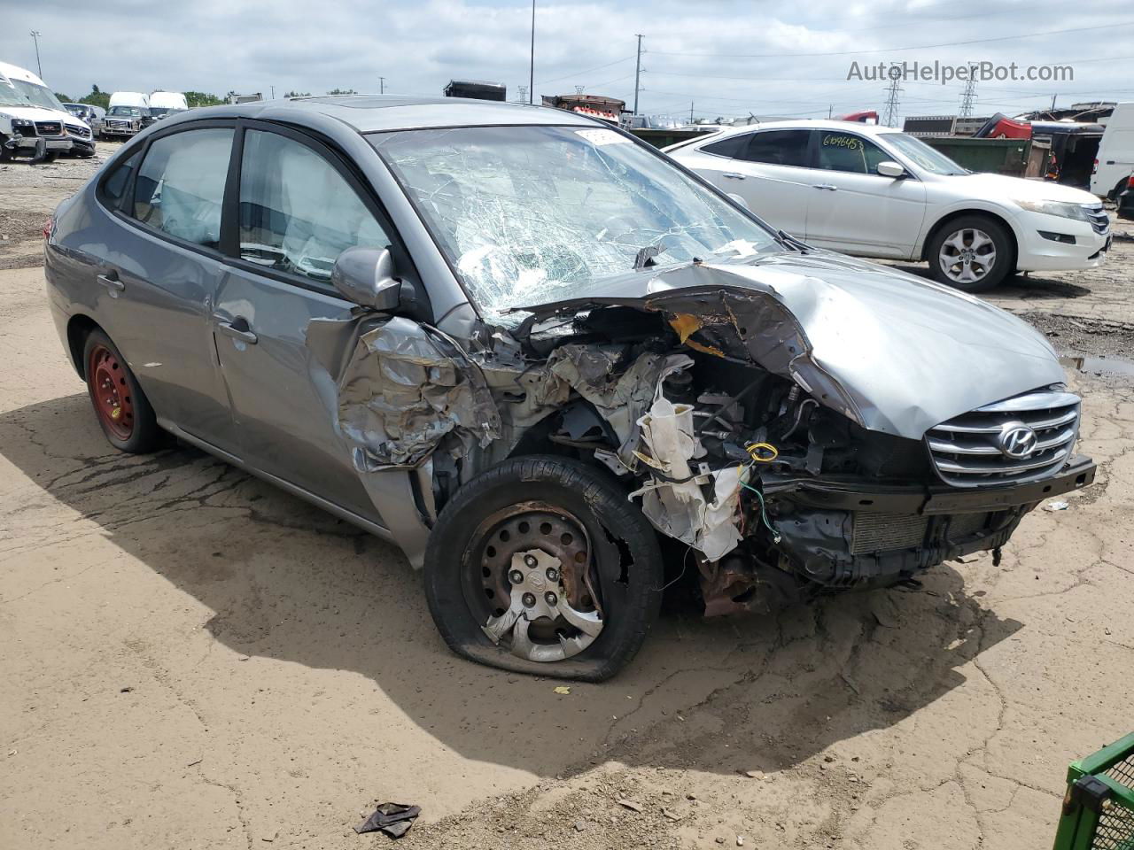 2010 Hyundai Elantra Blue Silver vin: KMHDU4AD7AU079140