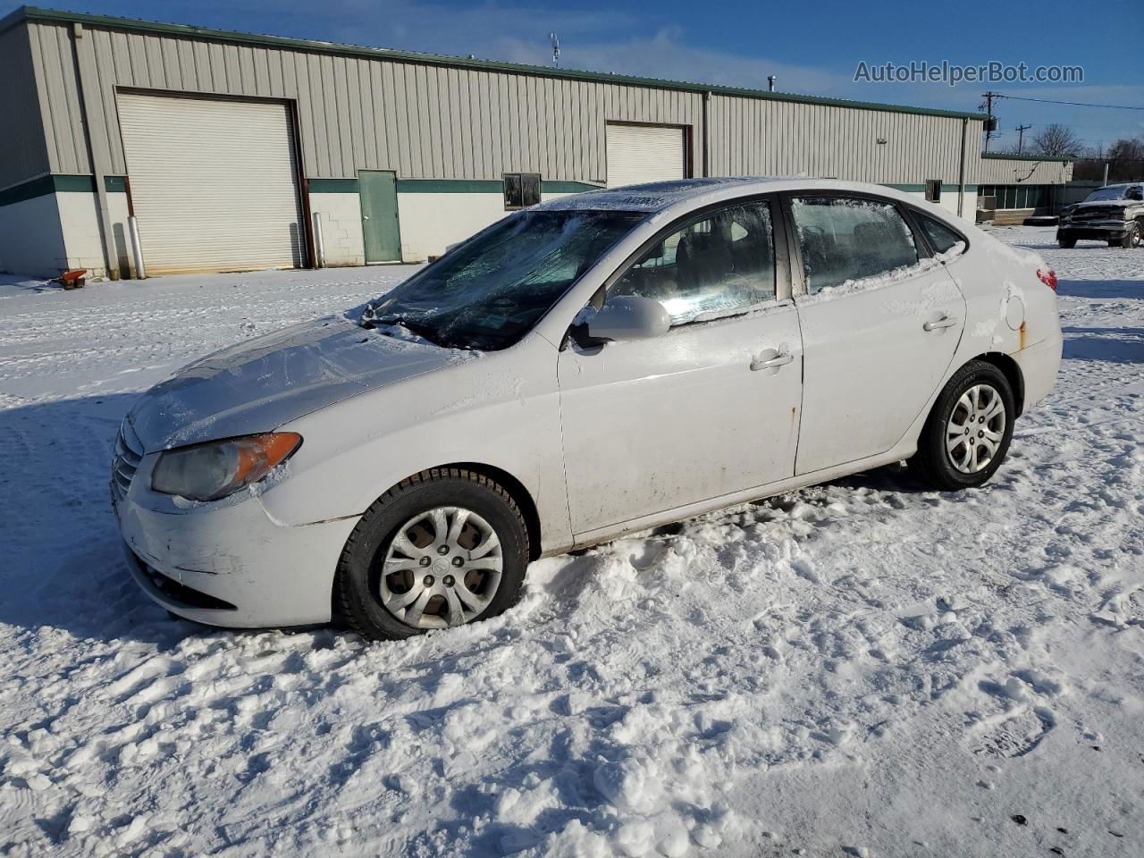 2010 Hyundai Elantra Blue Белый vin: KMHDU4AD7AU079364