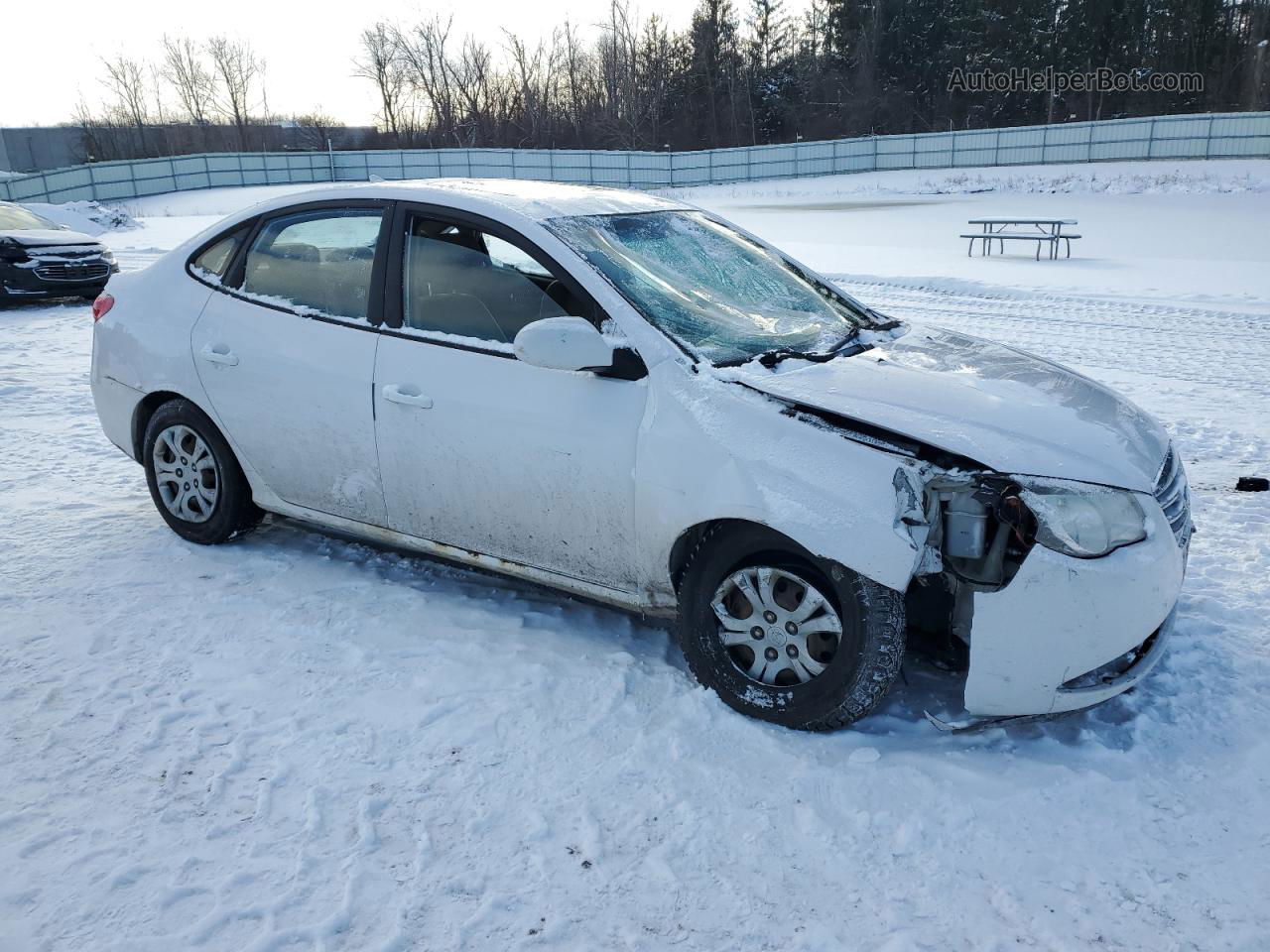 2010 Hyundai Elantra Blue Белый vin: KMHDU4AD7AU079364