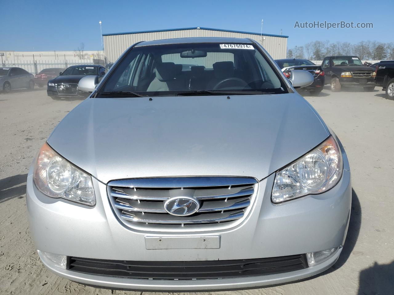 2010 Hyundai Elantra Blue Серебряный vin: KMHDU4AD7AU102870