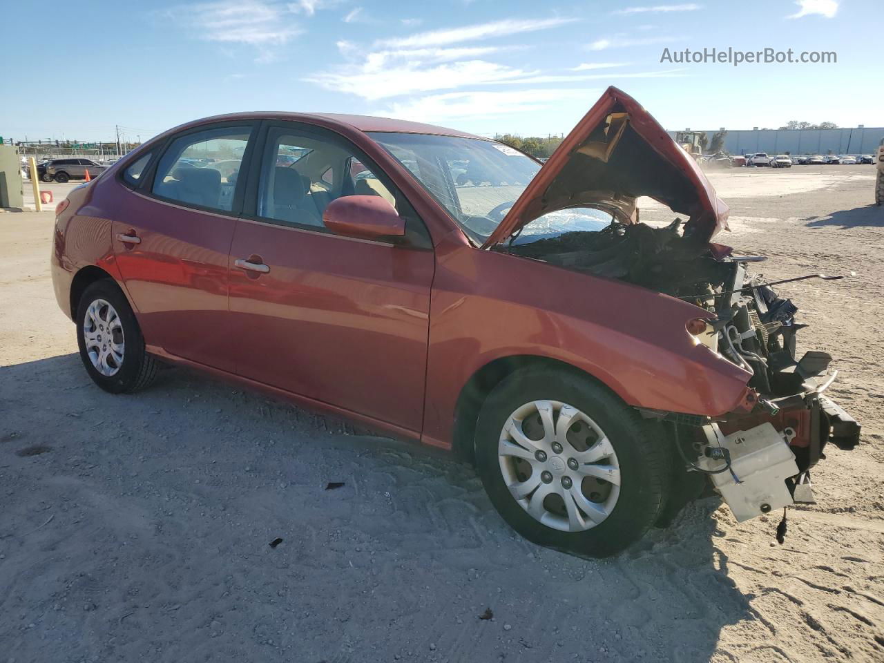 2010 Hyundai Elantra Blue Red vin: KMHDU4AD7AU114078