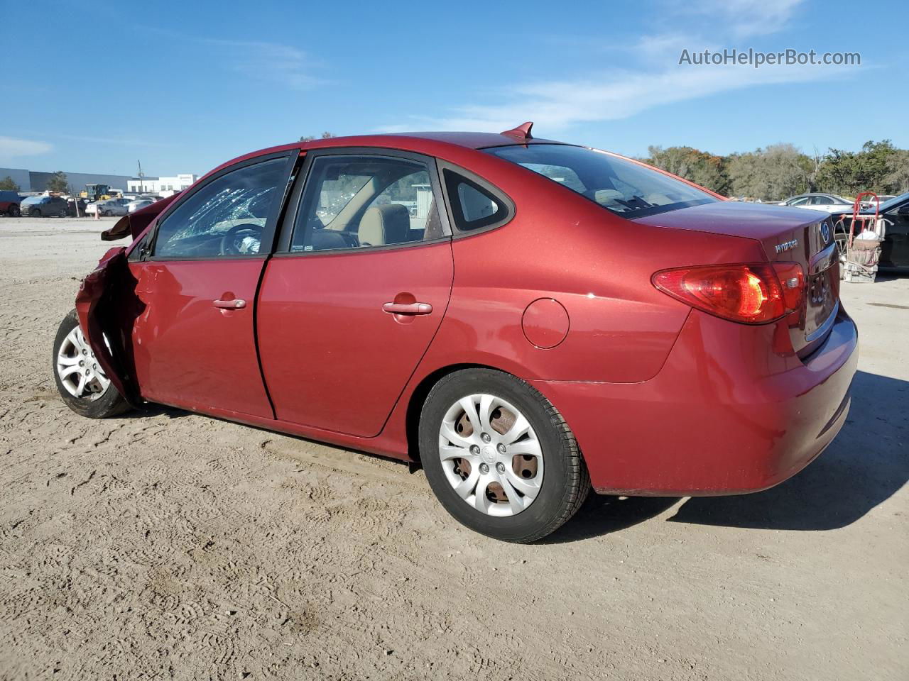 2010 Hyundai Elantra Blue Red vin: KMHDU4AD7AU114078