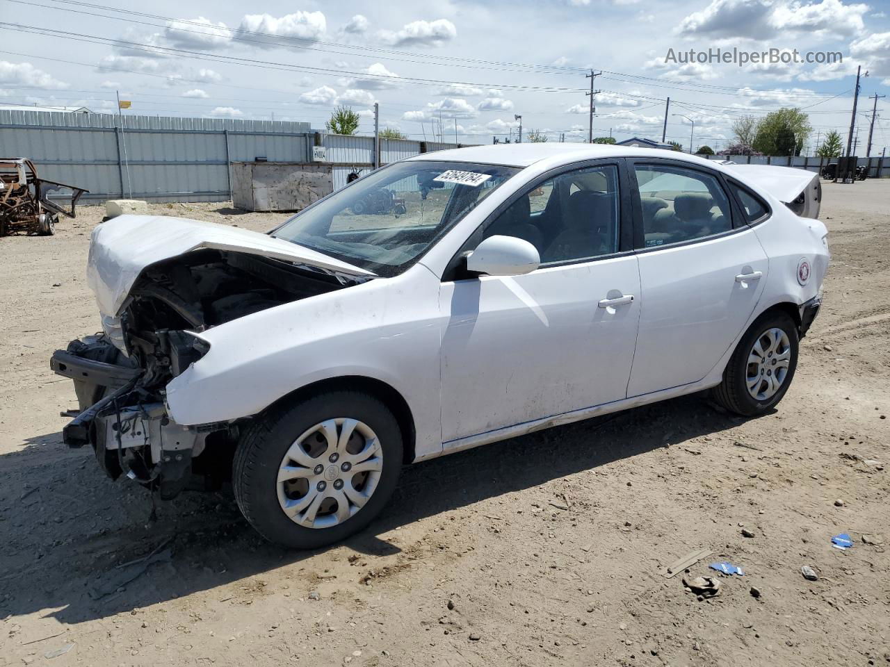 2010 Hyundai Elantra Blue White vin: KMHDU4AD7AU122410