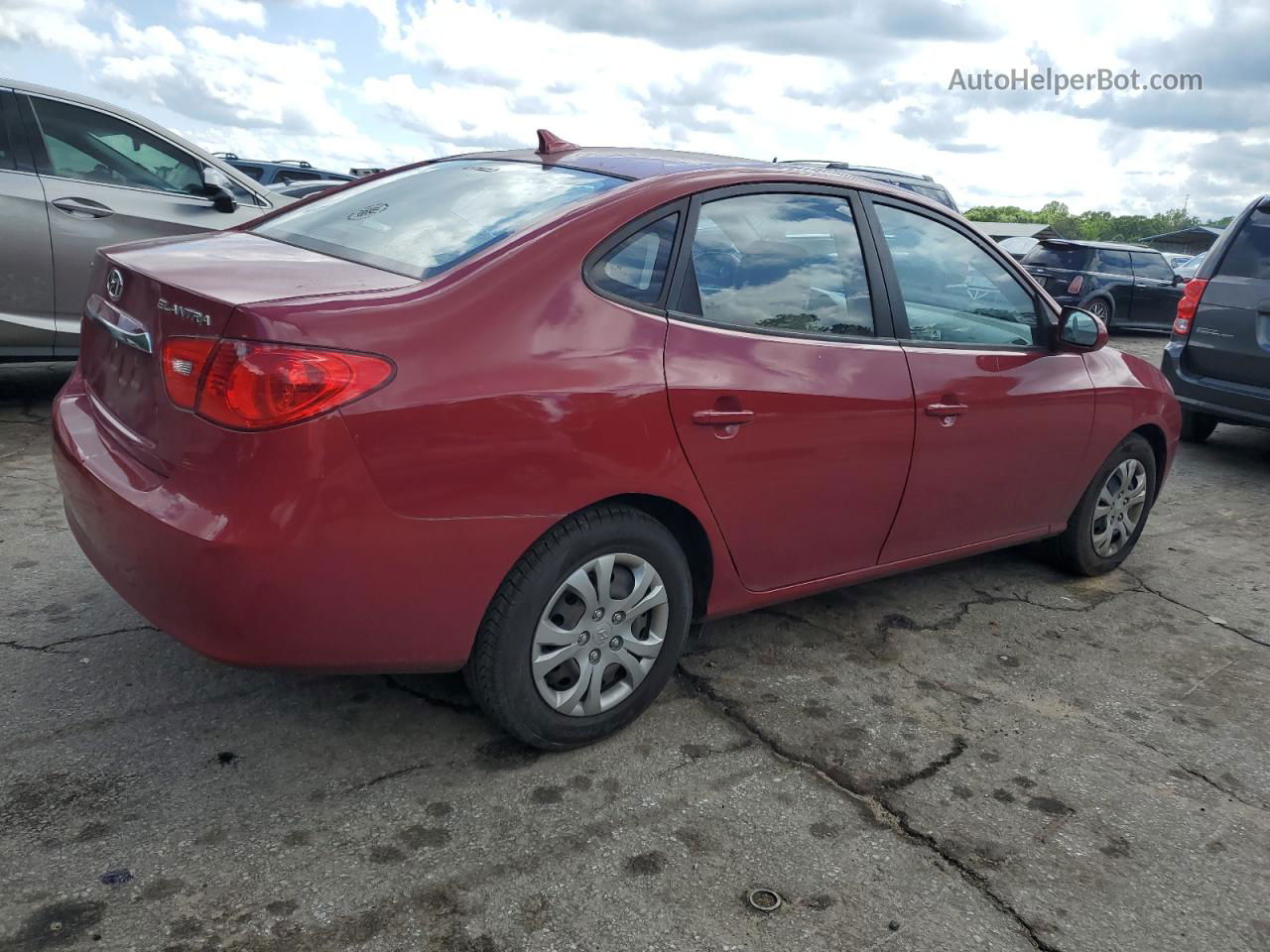 2010 Hyundai Elantra Blue Red vin: KMHDU4AD7AU124545