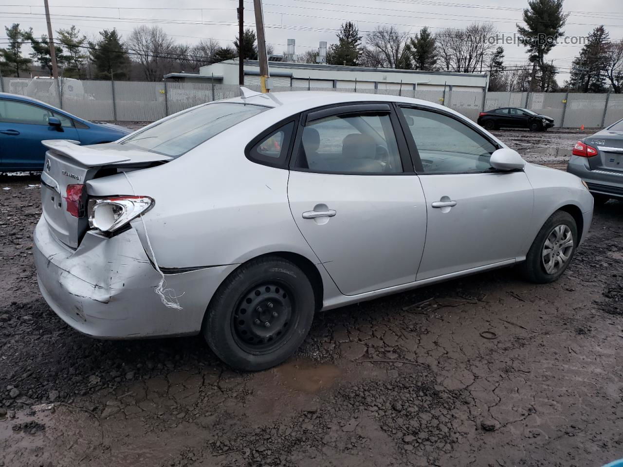 2010 Hyundai Elantra Blue Серебряный vin: KMHDU4AD7AU854312