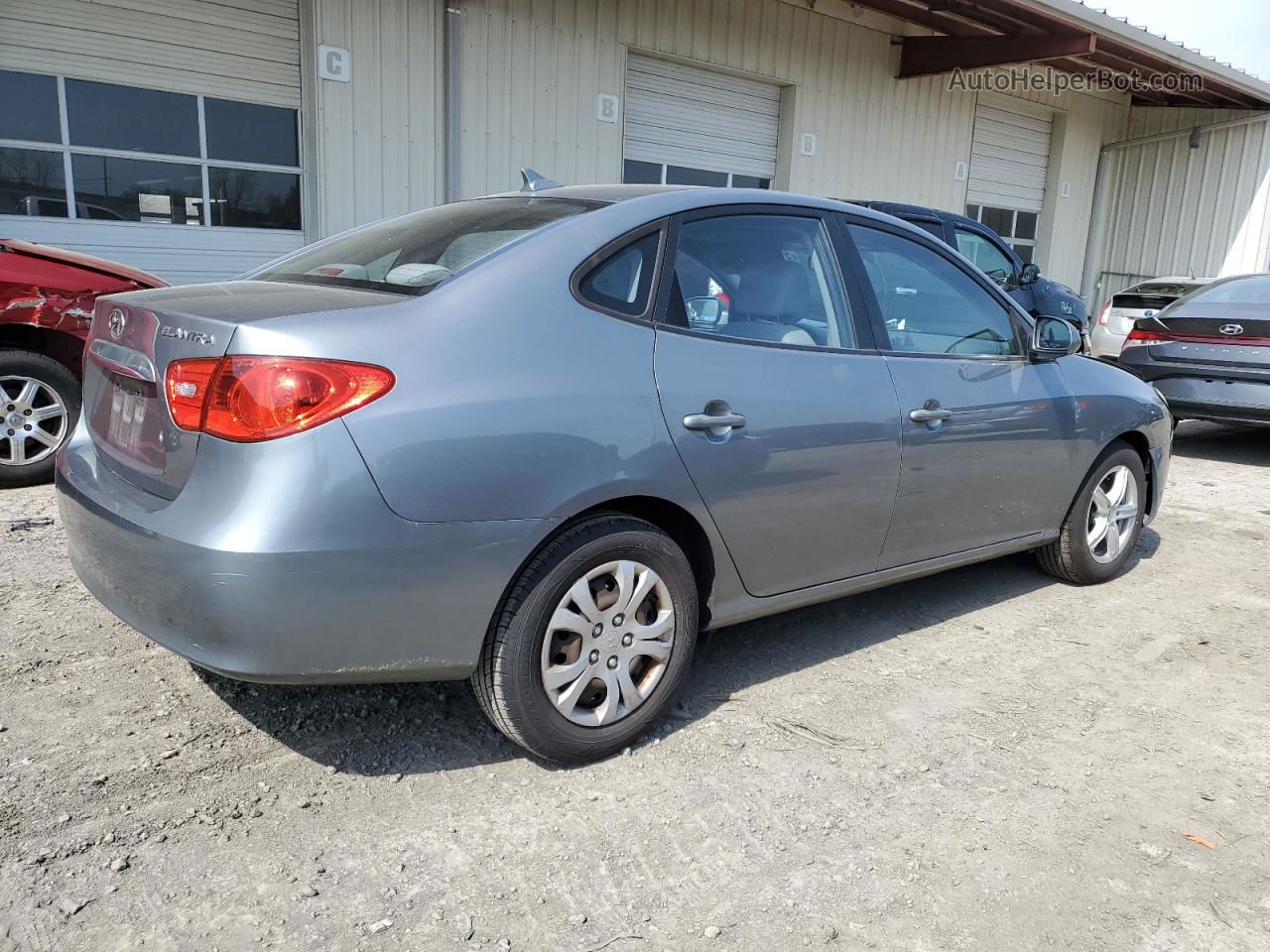 2010 Hyundai Elantra Blue Gray vin: KMHDU4AD7AU860045