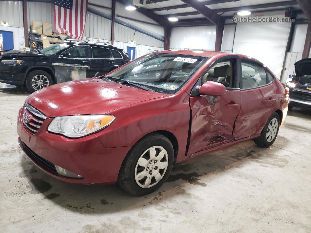 2010 Hyundai Elantra Blue Burgundy vin: KMHDU4AD7AU906621