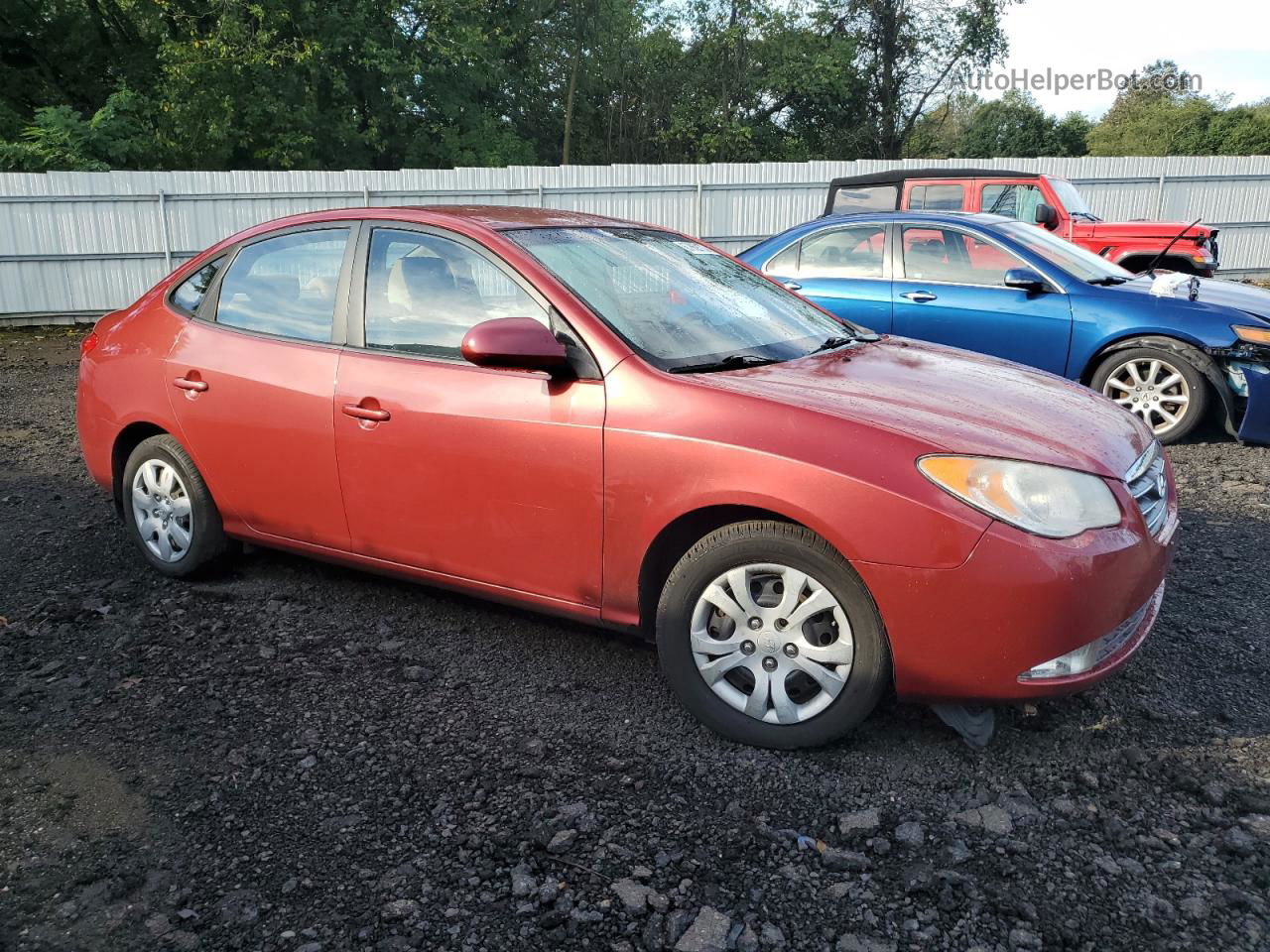 2010 Hyundai Elantra Blue Red vin: KMHDU4AD7AU919420