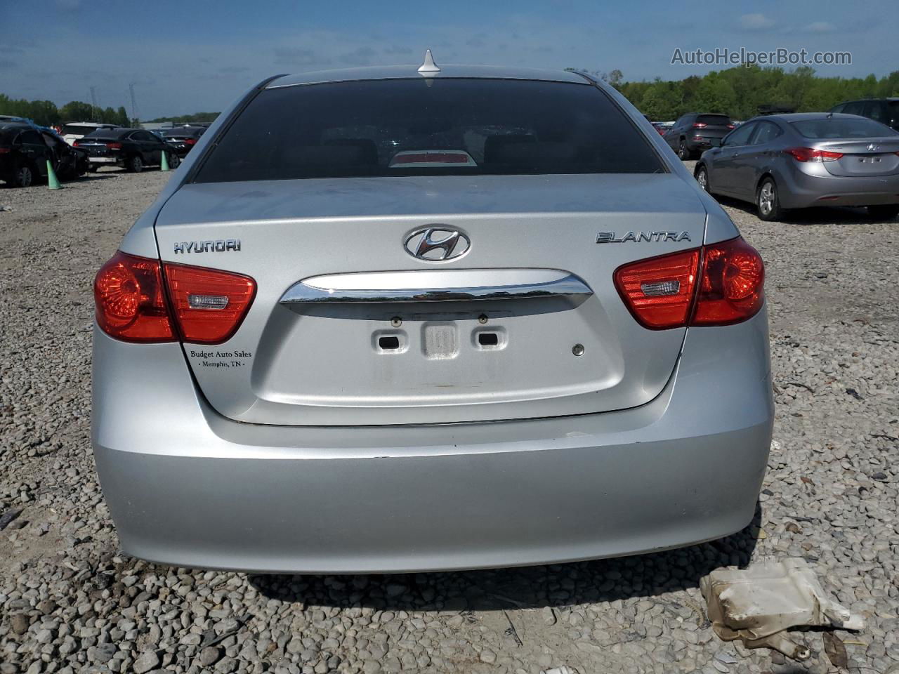 2010 Hyundai Elantra Blue Silver vin: KMHDU4AD7AU990875