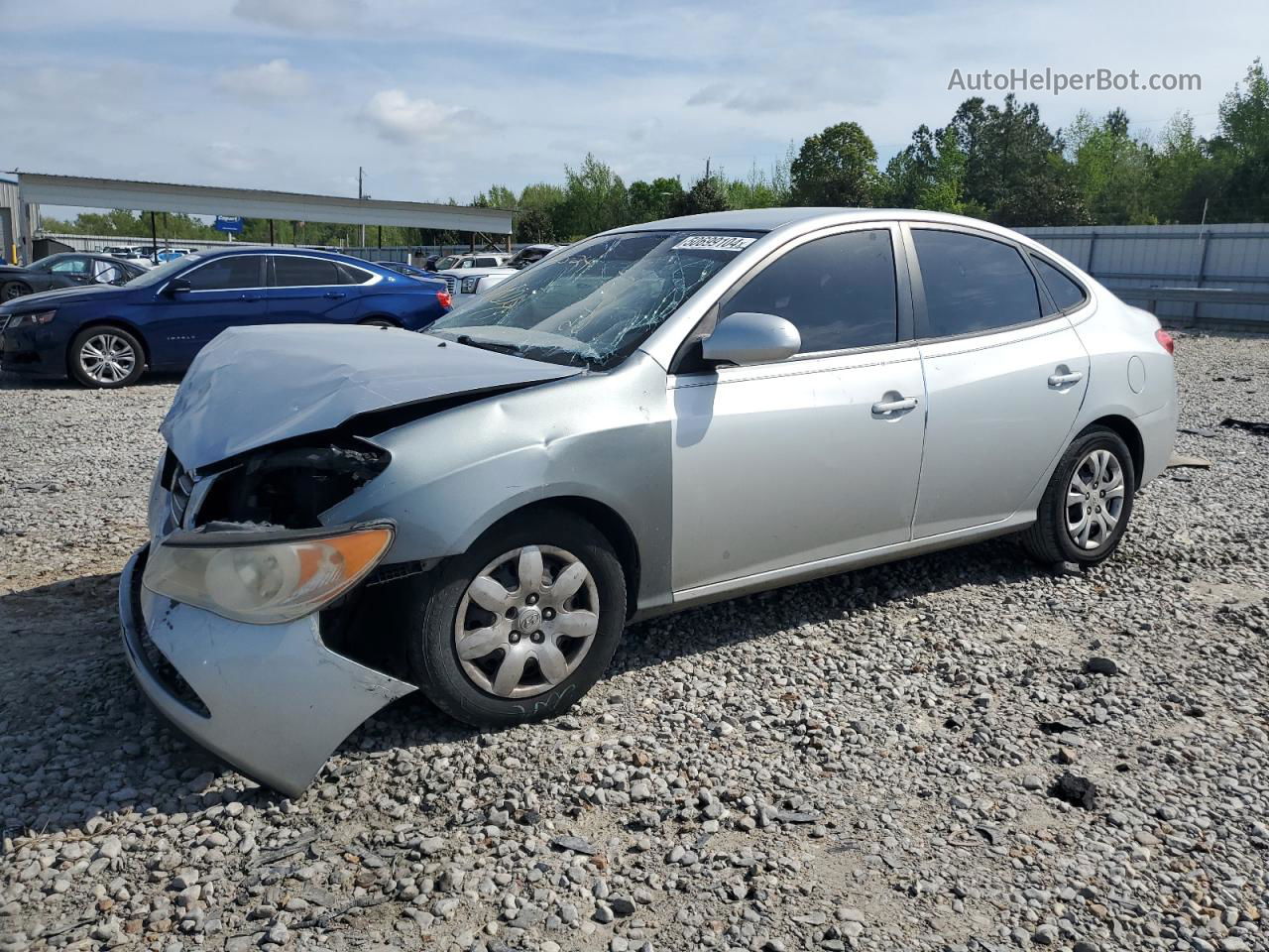 2010 Hyundai Elantra Blue Silver vin: KMHDU4AD7AU990875