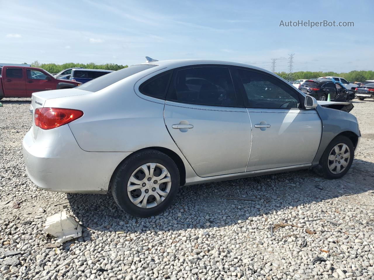 2010 Hyundai Elantra Blue Silver vin: KMHDU4AD7AU990875