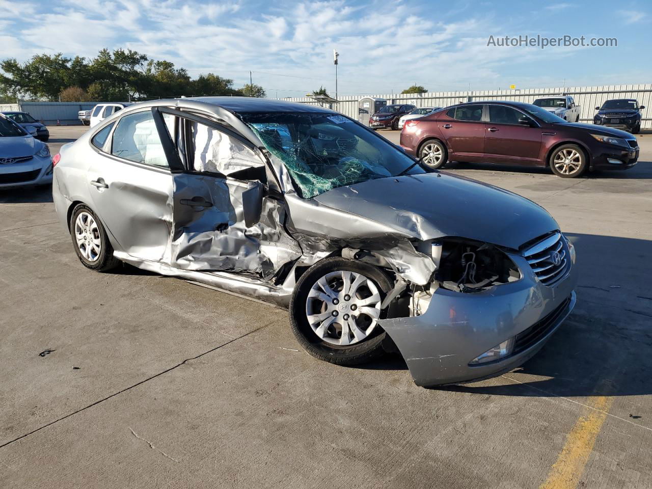 2010 Hyundai Elantra Blue Gray vin: KMHDU4AD8AU037625