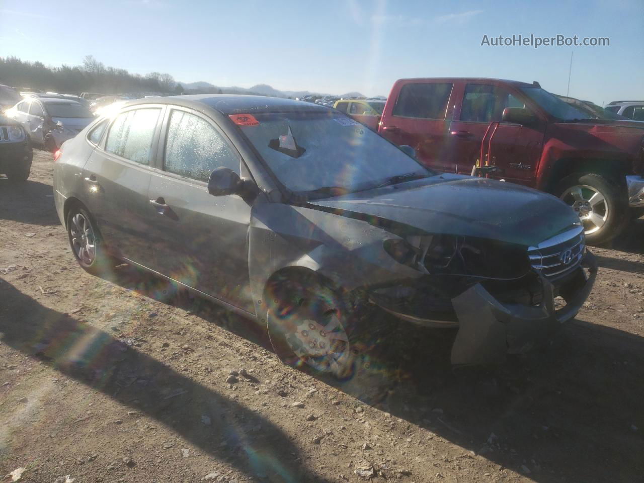 2010 Hyundai Elantra Blue Silver vin: KMHDU4AD8AU083231