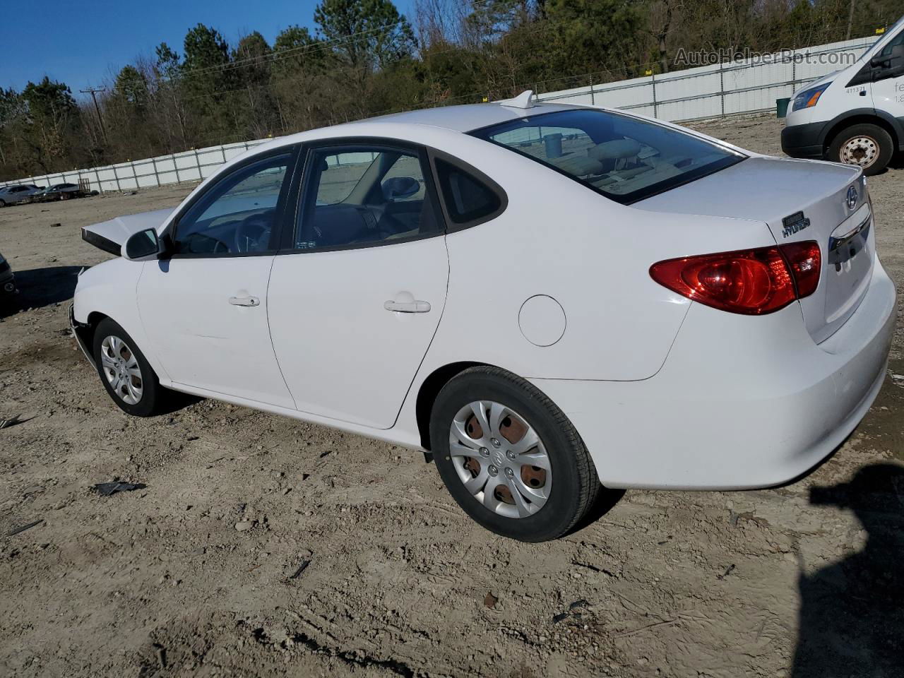 2010 Hyundai Elantra Blue Белый vin: KMHDU4AD8AU133626