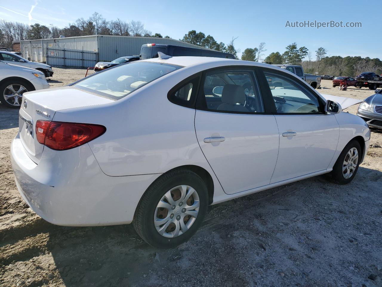 2010 Hyundai Elantra Blue Белый vin: KMHDU4AD8AU133626