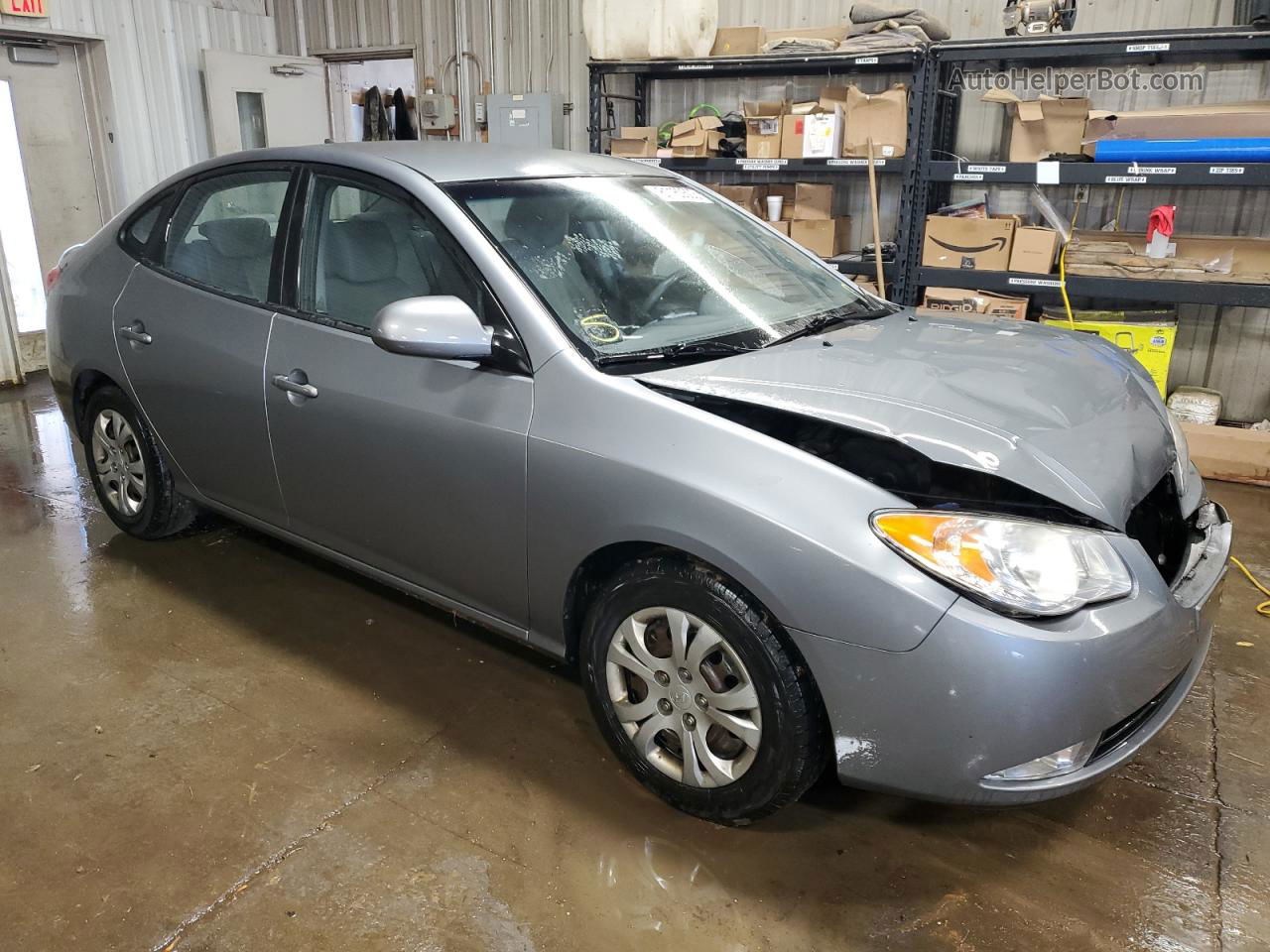 2010 Hyundai Elantra Blue Silver vin: KMHDU4AD8AU163175