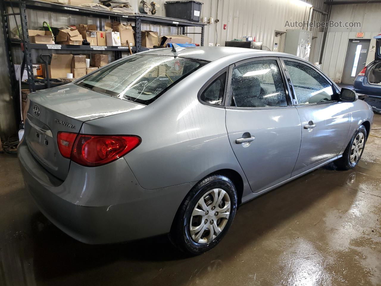 2010 Hyundai Elantra Blue Silver vin: KMHDU4AD8AU163175