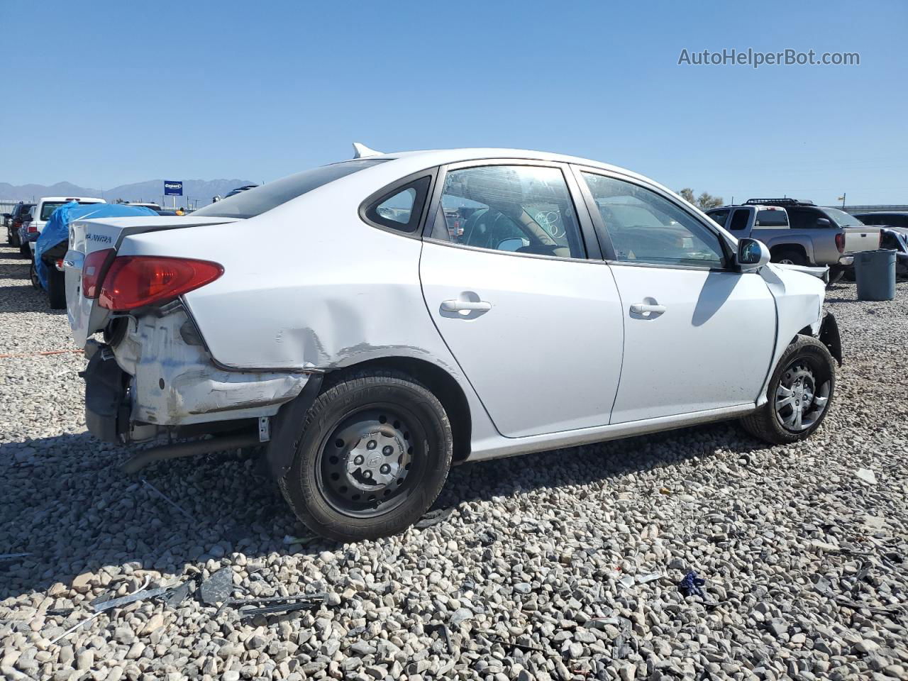 2010 Hyundai Elantra Blue White vin: KMHDU4AD8AU867019