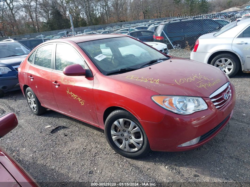 2010 Hyundai Elantra Gls Red vin: KMHDU4AD8AU877940