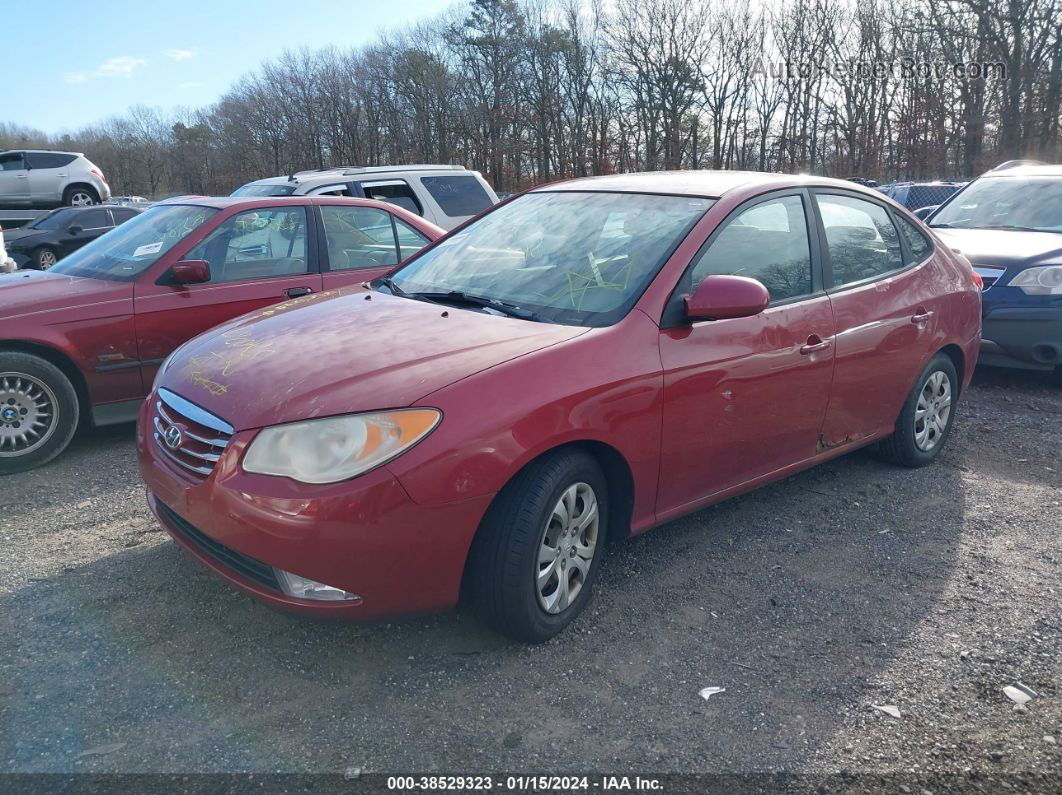 2010 Hyundai Elantra Gls Red vin: KMHDU4AD8AU877940