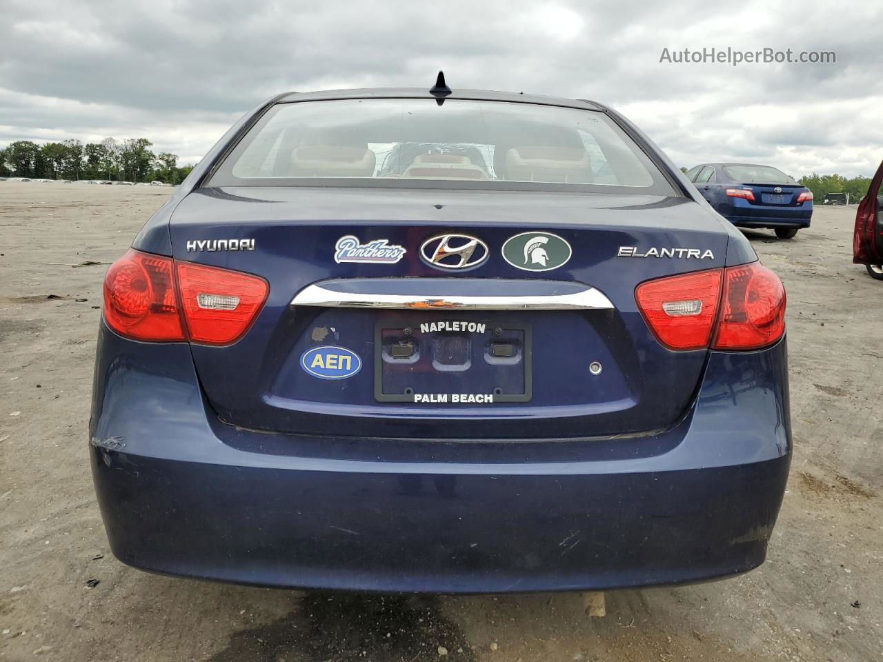 2010 Hyundai Elantra Blue Синий vin: KMHDU4AD8AU898609