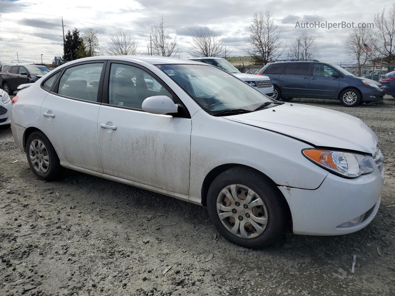 2010 Hyundai Elantra Blue Белый vin: KMHDU4AD8AU937036