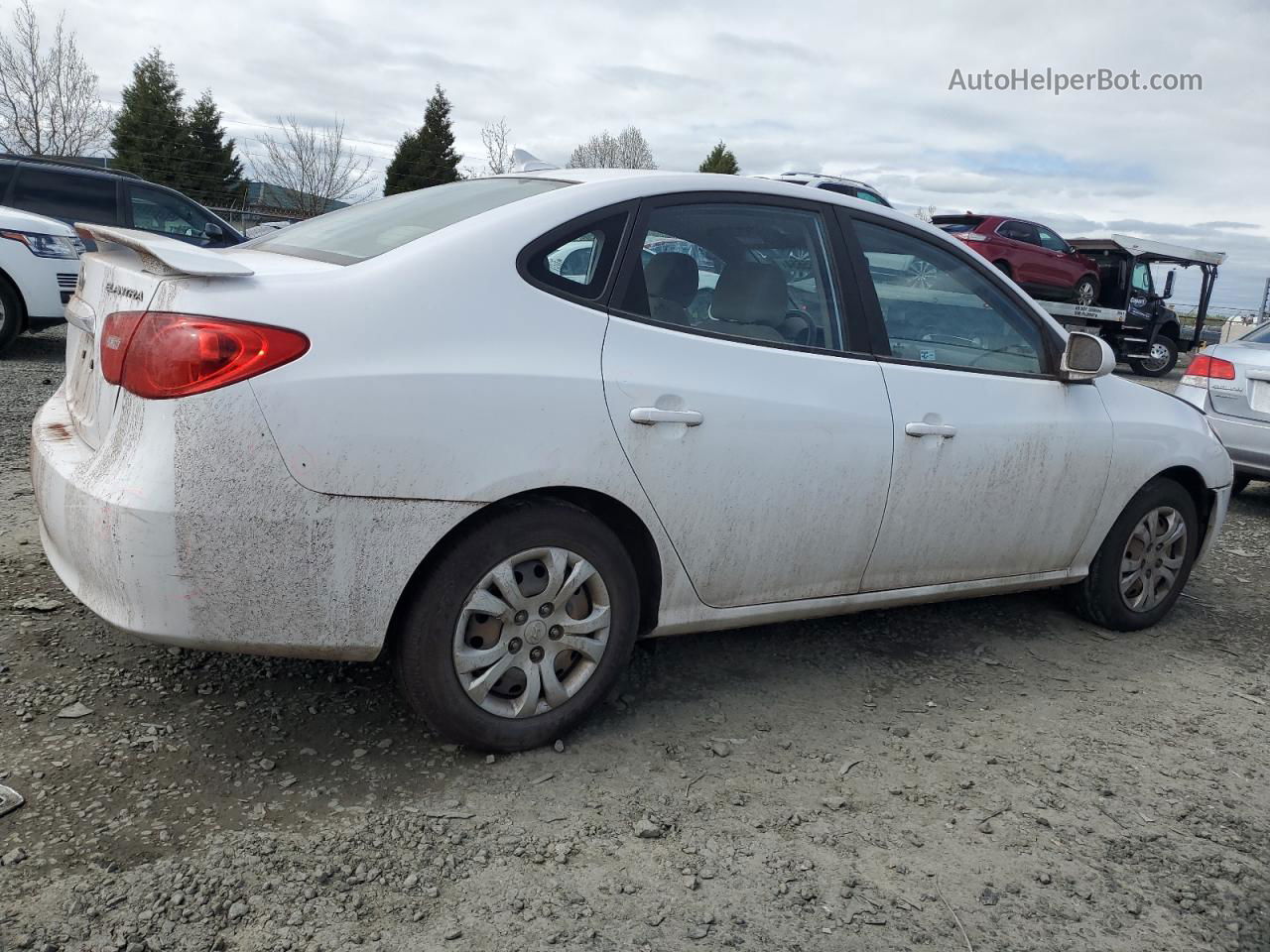 2010 Hyundai Elantra Blue Белый vin: KMHDU4AD8AU937036