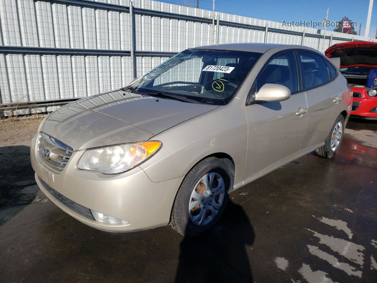 2010 Hyundai Elantra Blue Beige vin: KMHDU4AD9AU170975