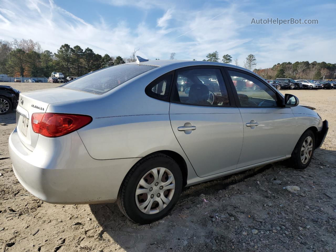 2010 Hyundai Elantra Blue Silver vin: KMHDU4AD9AU175089