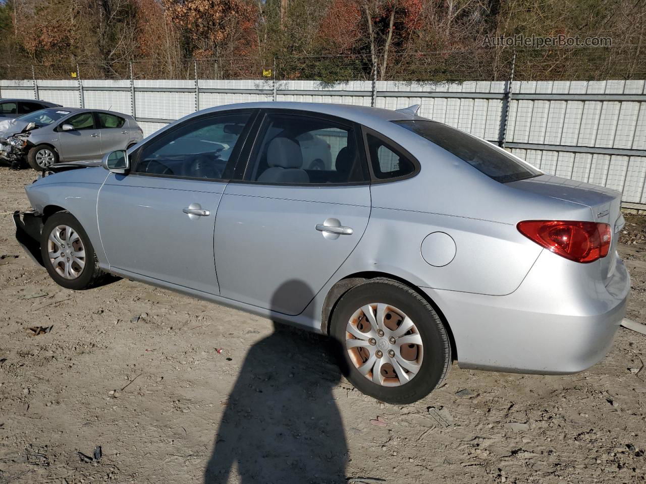 2010 Hyundai Elantra Blue Silver vin: KMHDU4AD9AU175089