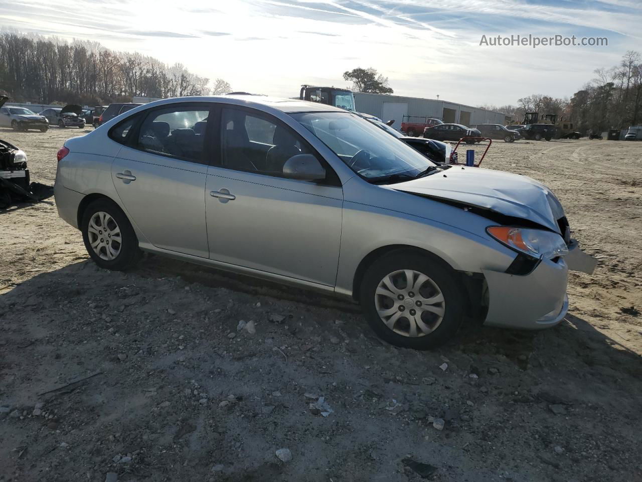 2010 Hyundai Elantra Blue Серебряный vin: KMHDU4AD9AU175089