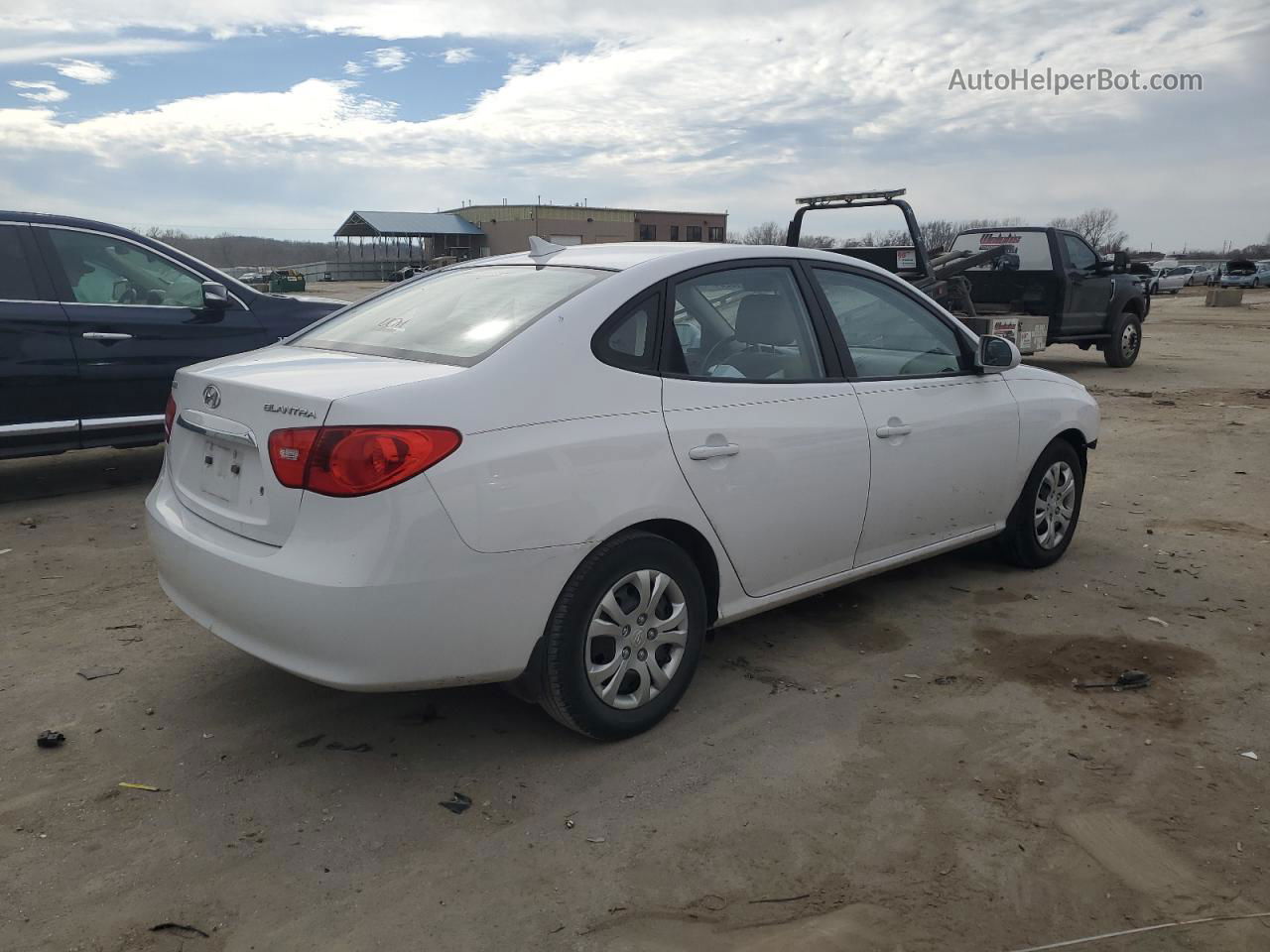 2010 Hyundai Elantra Blue White vin: KMHDU4AD9AU181796