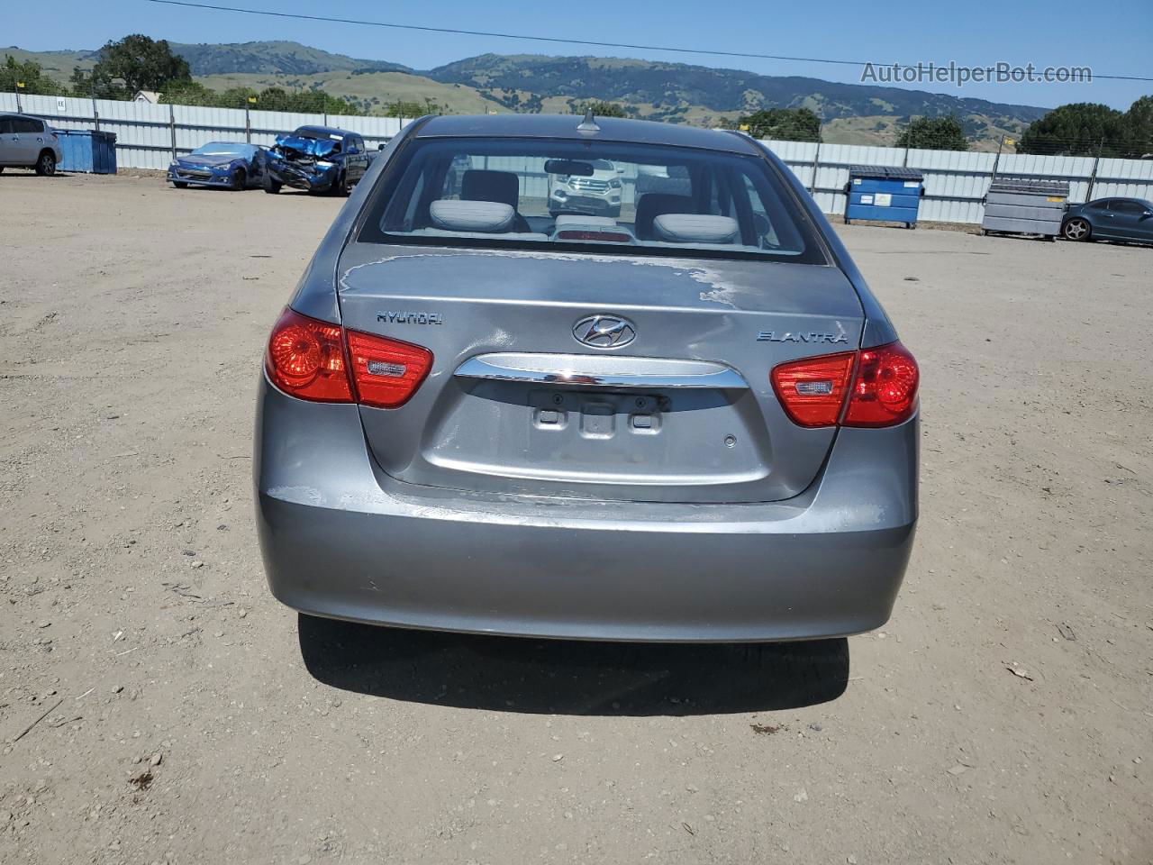 2010 Hyundai Elantra Blue Серый vin: KMHDU4AD9AU193933