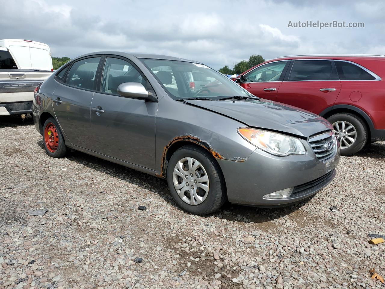 2010 Hyundai Elantra Blue Серый vin: KMHDU4AD9AU830593