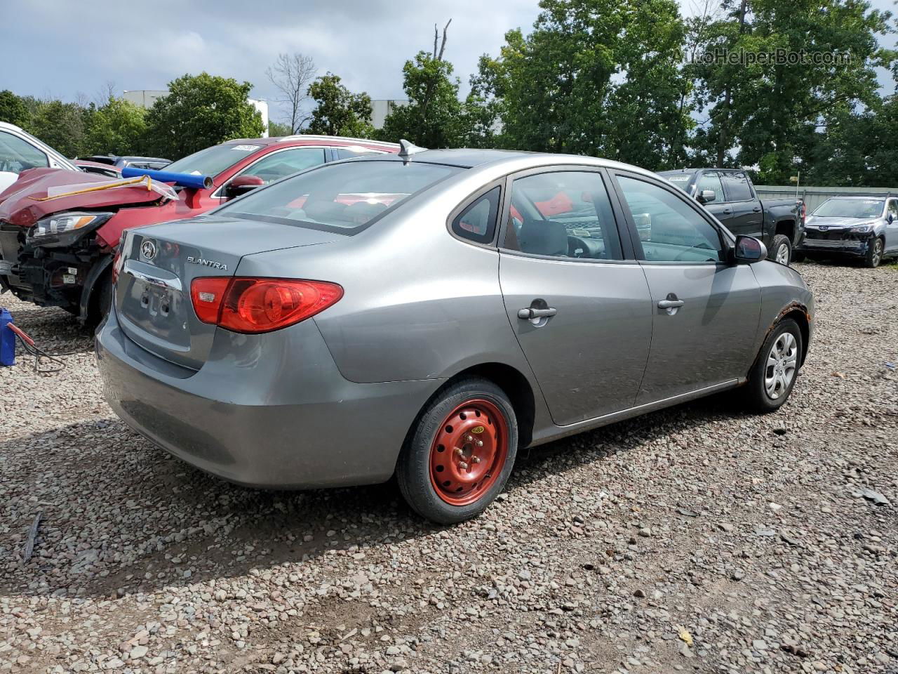 2010 Hyundai Elantra Blue Серый vin: KMHDU4AD9AU830593