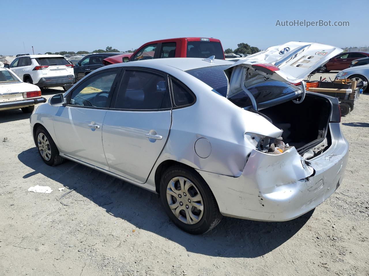 2010 Hyundai Elantra Blue Silver vin: KMHDU4AD9AU835549