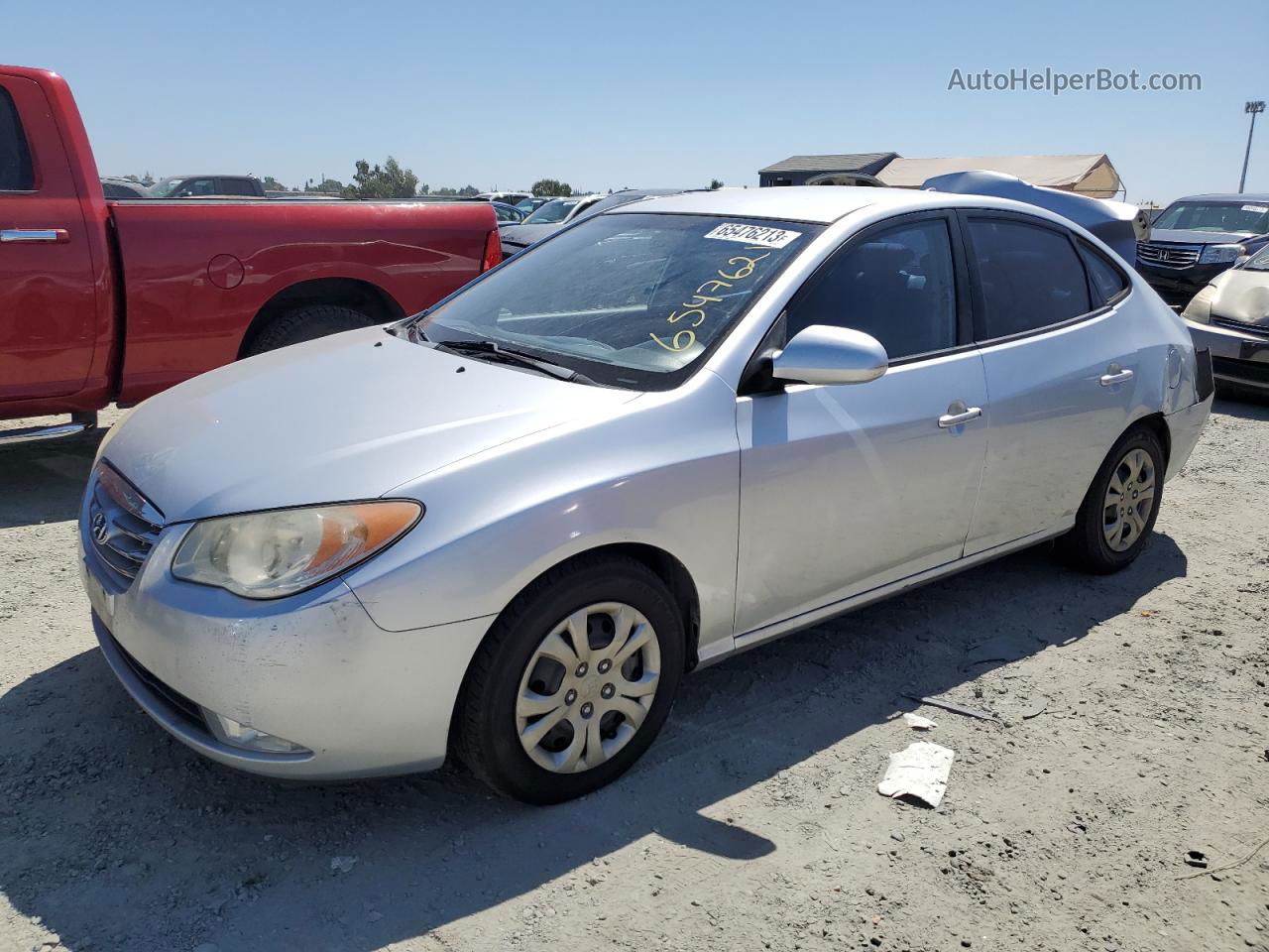 2010 Hyundai Elantra Blue Silver vin: KMHDU4AD9AU835549