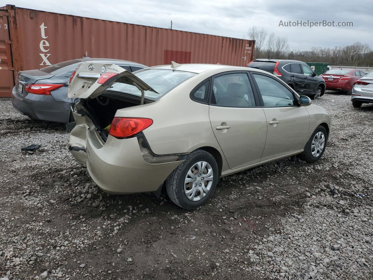 2010 Hyundai Elantra Blue Tan vin: KMHDU4AD9AU879776