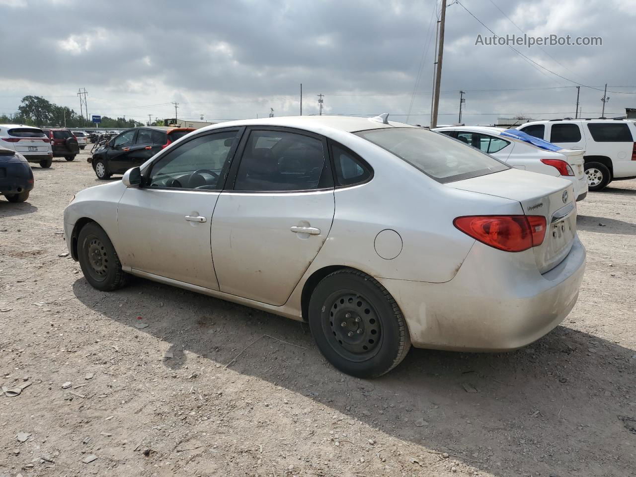 2010 Hyundai Elantra Blue Серебряный vin: KMHDU4AD9AU905583