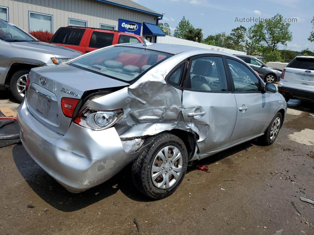 2010 Hyundai Elantra Blue Silver vin: KMHDU4AD9AU905759